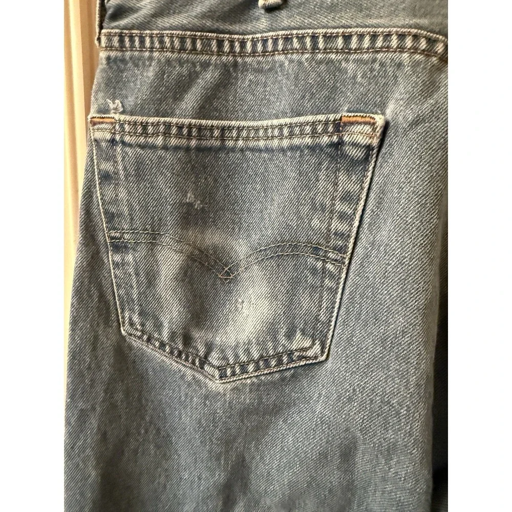 Levi’s 501 Jeans 38x38 (36x34) Button Fly Medium Wash Straight Leg Western